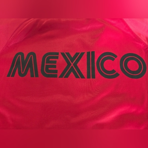 Rhinox Mexico Soccer Red Full Zip Track Jacket Mens Large - Picture 7 of 7